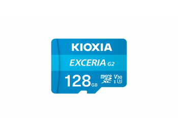 THẺ NHỚ MICROSD KIOXIA-128GB-EXCERIA CL10 UHS-I U3 GHI HÌNH 4K TỐC ĐỘ 100M/S-LMEX2L128GG2