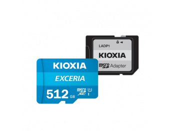 THẺ NHỚ MICROSD KIOXIA-512GB-EXCERIA CL10 UHS-I U3 GHI HÌNH 4K TỐC ĐỘ 100M/s-LMEX2L512GG2