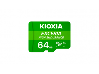 Thẻ nhớ MicroSD KIOXIA EXCERIA HIGH ENDURANCE 64GB CL10 UHS-I U1 V10 A1 Đọc/Ghi: 100/65MB/s