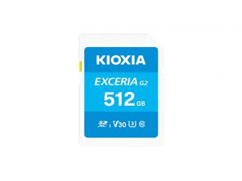 Thẻ nhớ SD KIOXIA EXCERIA G2 512GB CL10 UHS-I U3 V30 4K Đọc/Ghi: 100/50MB/s