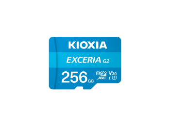 THẺ NHỚ MICROSD KIOXIA 256GB - EXCERIA G2 CL10 UHS-I U3 GHI HÌNH 4K TỐC ĐỘ 100M/S- LMEX2L256GG4