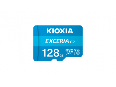 THẺ NHỚ MICROSD KIOXIA-128GB - EXCERIA G2 CL10 UHS-I U3 GHI HÌNH 4K TỐC ĐỘ 100M/S - LMEX2L128GG4