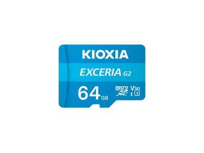 THẺ NHỚ MICROSD KIOXIA-64GB - EXCERIA G2 CL10 UHS-I U3 GHI HÌNH 4K TỐC ĐỘ 100M/s - LMEX2L064GG4