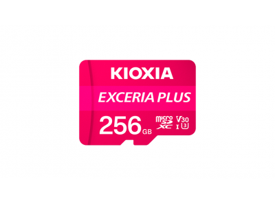 THẺ NHỚ MICROSD KIOXIA-256GB-EXCERIA PLUS CL10 UHS-I U3 GHI HÌNH 4K TỐC ĐỘ 100M/s - LMPL1M256GG2