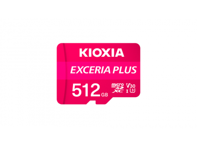 THẺ NHỚ MICROSD KIOXIA-512GB-EXCERIA PLUS CL10 UHS-I U3 GHI HÌNH 4K TỐC ĐỘ 100M/S- LMPL1M512GG2