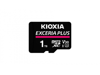 THẺ NHỚ MICROSD KIOXIA-1TB-EXCERIA PLUS CL10 UHS-I U3 GHI HÌNH 4K TỐC ĐỘ ĐỌC/GHI 100/85M/S-LMPL1M001TG2