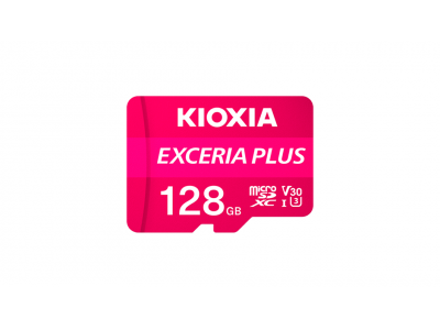 THẺ NHỚ MICROSD KIOXIA-128GB-EXCERIA PLUS CL10 UHS-I U3 GHI HÌNH 4K TỐC ĐỘ 100M/S - LMPL1M128GG2