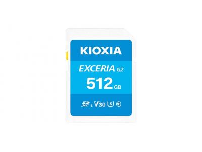 Thẻ nhớ SD KIOXIA EXCERIA G2 512GB CL10 UHS-I U3 V30 4K Đọc/Ghi: 100/50MB/s