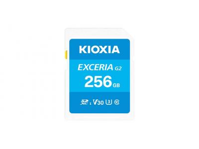 Thẻ nhớ SD KIOXIA EXCERIA G2 256GB CL10 UHS-I U3 V30 4K Đọc/Ghi: 100/50MB/s